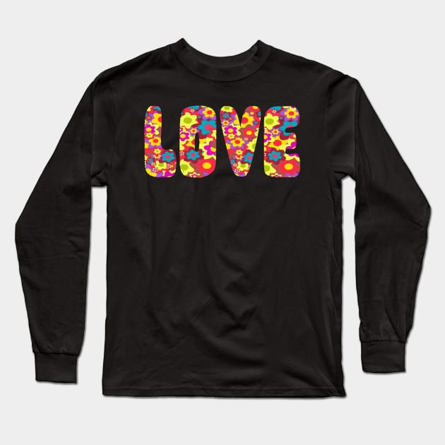 LOVE HIPPIE FLOWERS Long Sleeve T-Shirt by Anthony88